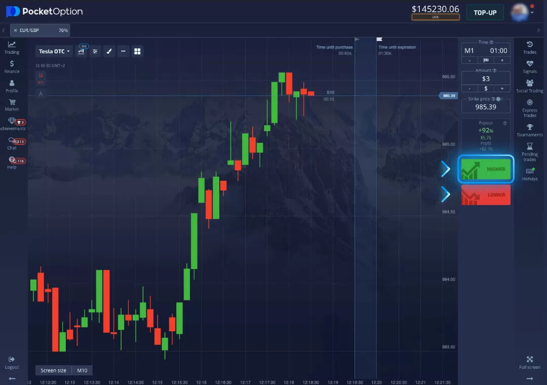 Place your forecast for a price increase or decrease